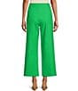 Color:Pear - Image 2 - Thea Flat Front Cropped Linen Pants