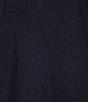 Color:Dark Navy - Image 3 - Thea Knee Length 3/4 Sleeve Linen Shift Dress