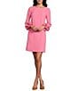 Preston & York Valentine Long Sleeve Ruffle Crepe Dress - Image 1