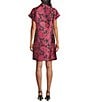 Preston & York Wilson Short Sleeve Collared Sheath Dress, Color:Rouge Floral - Image 2