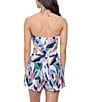 Profile by Gottex Profile By Gottex Aura Halter Sweetheart Neck Tummy Control Bandeau Romper Swimdress, Color:Multi - Image 2