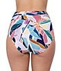 Profile by Gottex Profile By Gottex Aura Shirred High Waist Swim Bottom, Color:Multi - Image 2