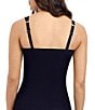 Profile by Gottex Profile By Gottex Tutti Frutti Twist Front Underwire D-Cup Bra Size Tankini Swim Top, Color:Black - Image 2