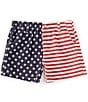 Color:Freedom Flag - Image 1 - Big Boys 8-16 Freedom Flag Mallard Pull-On Shorts