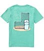 Color:Ivy - Image 1 - Big Boys 8-16 Short Sleeve Baseball Bucket Graphic T-Shirt