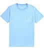 Color:Light Blue - Image 2 - Big Boys 8-16 Short Sleeve Baseball Shield T-Shirt