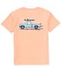 Color:Melon - Image 1 - Big Boys 8-16 Short Sleeve Beach Bound Graphic T-Shirt