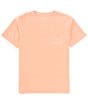 Color:Melon - Image 2 - Big Boys 8-16 Short Sleeve Beach Bound Graphic T-Shirt