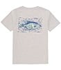 Color:Ice Grey - Image 1 - Big Boys 8-16 Short Sleeve Crappie Graphic T-shirt