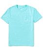 Color:Seafoam - Image 2 - Big Boys 8-16 Short Sleeve Manta Ray Graphic T-Shirt