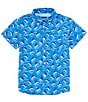 Color:Marlin - Image 1 - Big Boys 8-16 Short Sleeve Shordees Marlin Summer Shirt