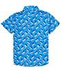 Color:Marlin - Image 2 - Big Boys 8-16 Short Sleeve Shordees Marlin Summer Shirt