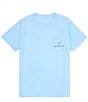 Color:Light Blue - Image 2 - Big Boys 8-16 Short Sleeve Sport Flag Graphic Performance T-Shirt