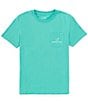 Color:Soft Green - Image 2 - Big Boys 8-16 Short Sleeve Truckin' Graphic T-Shirt