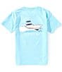 Properly Tied Big Boys Deep Sea Short Sleeve T-Shirt, Color:Aqua - Image 1