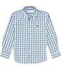 Color:Mallard - Image 1 - Big Boys 8-16 Long Sleeve Mallard Plaid Seasonal Sport Shirt
