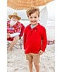 Properly Tied Little Boys Delta Pullover, Color:True Red - Image 3