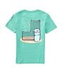 Color:Ivy - Image 1 - Little Boys 2-7 Short Sleeve Baseball Bucket Graphic T-Shirt