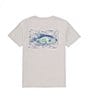 Color:Ice Grey - Image 1 - Little Boys 2-7 Short Sleeve Crappie Graphic T-Shirt