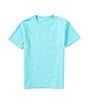 Color:Seafoam - Image 2 - Little Boys 2-7 Short Sleeve Manta Ray Graphic T-Shirt