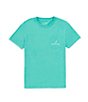 Color:Soft Green - Image 2 - Little Boys 2-7 Short Sleeve Truckin' Graphic T-Shirt