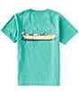 Properly Tied Little Boys 2T-7 Boating Tradition Graphic Short Sleeve T-Shirt, Color:Ivy - Image 1