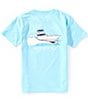 Properly Tied Little Boys Deep Sea Short Sleeve T-Shirt, Color:Aqua - Image 1