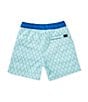 Properly Tied Little Boys Fish Print Swim Trunks, Color:Shoal - Image 2