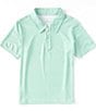 Color:Green - Image 1 - Little Boys 2T-7 Inlet Print Polo