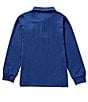 Color:Navy - Image 2 - Little Boys 2T-7 Long Sleeve Harrison Pocket Polo Shirt