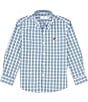 Color:Mallard - Image 1 - Little Boys 2T-7 Long Sleeve Mallard Plaid Seasonal Sport Shirt