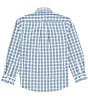 Color:Mallard - Image 2 - Little Boys 2T-7 Long Sleeve Mallard Plaid Seasonal Sport Shirt