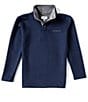 Color:Navy - Image 1 - Little Boys 2T-7 Quilted Club Pullover