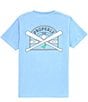 Color:Light Blue - Image 1 - Little Boys 2T-7 Short Sleeve Baseball Shield T-Shirt