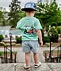 Properly Tied Little Boys 2T-7 Short Sleeve Country Club Graphic T-Shirt, Color:Washed Green - Image 3