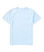 Color:Light Blue - Image 2 - Little Boys 2T-7 Short Sleeve Deep Wave Performance Graphic T-Shirt
