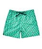 Properly Tied Little Boys 2T-7 Vintage Fishing Lures Print Swim Trunks, Color:Vintage Lures - Image 1