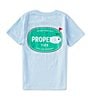 Color:Periwinkle - Image 1 - Big Boys 8-16 The Links Short Sleeve Tee