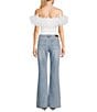 Prosperity Denim High Rise Rhinestone/Fringe-Trimmed-Pocket Bootcut Jeans, Color:French Blue - Image 4