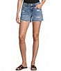 Prosperity Denim Low Loose Destructed Denim Shorts - Image 1