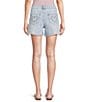 Prosperity Denim Low Loose Embroidered Heart Denim Shorts - Image 2