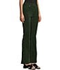 Color:Green - Image 3 - Mid Rise Corduroy Tonal Embroidered Bootcut Jeans