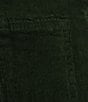 Color:Green - Image 6 - Mid Rise Corduroy Tonal Embroidered Bootcut Jeans
