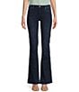 Color:Dark - Image 1 - Mid Rise Trouser Bootcut Jeans