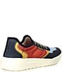 Color:Navy/Coral - Image 2 - Men's Court Slip-On Washable Sneakers
