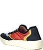 Color:Navy/Coral - Image 3 - Men's Court Slip-On Washable Sneakers