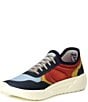 Color:Navy/Coral - Image 4 - Men's Court Slip-On Washable Sneakers