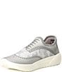 Color:Grey Combo - Image 4 - Men's Wingtip Washable Slip-On Sneakers
