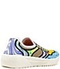Color:Cosmic - Image 2 - Women's Court Colorblock Print Washable Slip On Sneakers