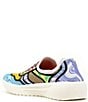 Color:Cosmic - Image 3 - Women's Court Colorblock Print Washable Slip On Sneakers
